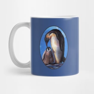 Penguins mother and baby Mug